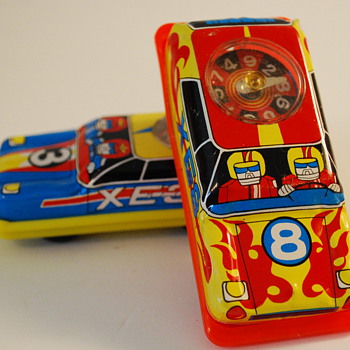 Tin Toy Roulette Cars Made in Japan - Model Cars