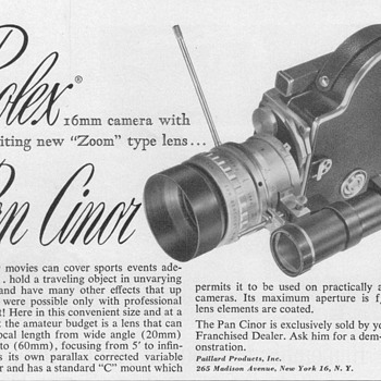 1952 - Bolex Movie Camera Advertisement