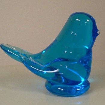 Bluebird of Happiness - Art Glass