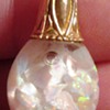 14k opal pendant