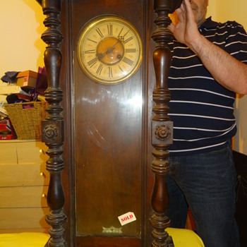 tall wooden clock - Clocks