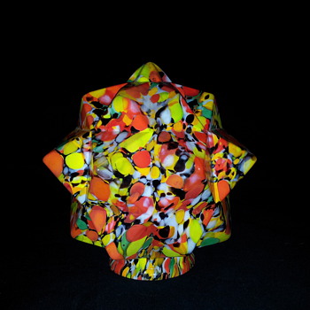 Czech Art Glass Star Shade 6