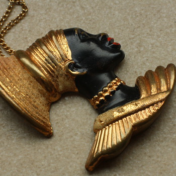 Vintage blackamoor pendant