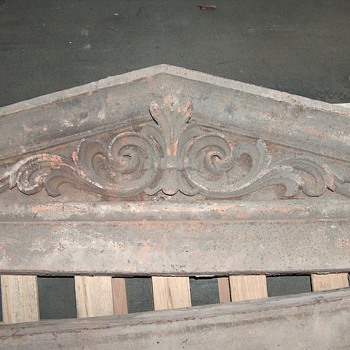 1800's school building ornamental iron