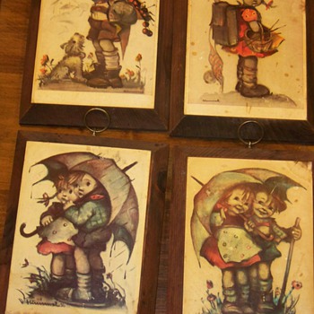 Hummel Decoupaged Plaques
