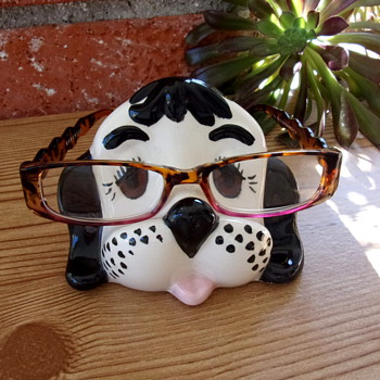 Mid-century Ceramic Puppy Eyeglass Holder - Animals
