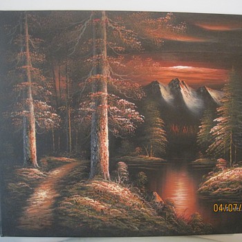 M. Scott Raised Relief Painting - Visual Art