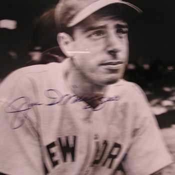 Joe DiMaggio Autographed Photo
