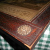 Close up of picture frame found in attic