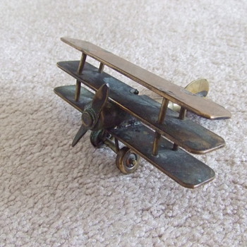 WW1 Sopwith Triplane Trench Art