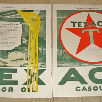 Texaco Motor Oil & Gasoline Magazine Ad
