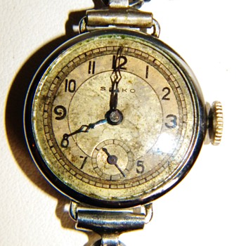 Vintage Deco Seiko Ladies Silver Wrist Watch  - Wristwatches