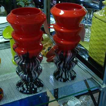 Kralik Zig Zag Vases - Art Glass