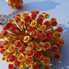 MUST HAVE 1960s VINTAGE Star Burst Brooch with matching clip earrings