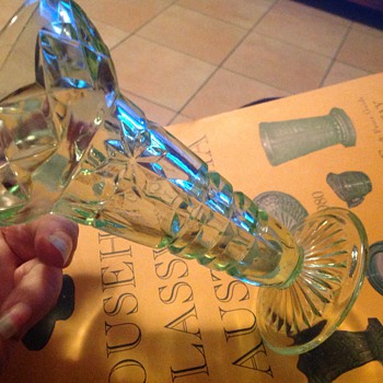 Depression Glass Vase - Glassware