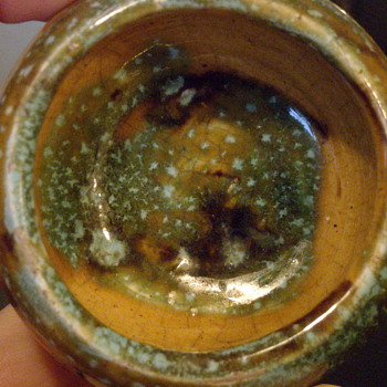 Little Glazed Pottery Dish - Art Pottery