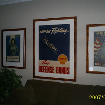 Unusually large Shell War Bond Poster