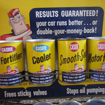 Casite engine oil additives display rack...1970's
