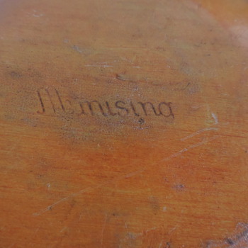 Munising wooden bowl fork and spoon carved star made in Japan