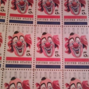 USA CIRCUS 5 ct. postage stamps - Stamps