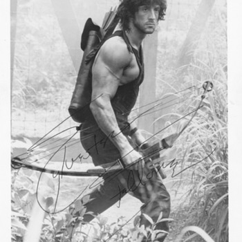 Sylvester Stallone First Blood II signed ink Autograph