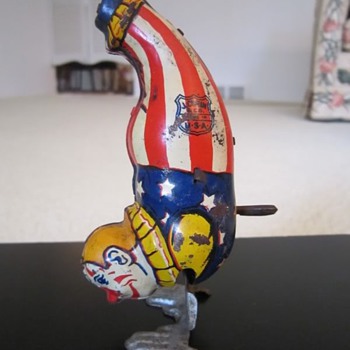 1950's J. Chein Tin Hopping Clown