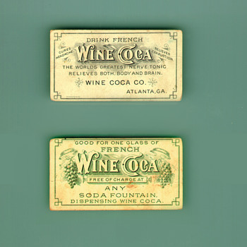 French Wine Coca (Coca-Cola Precurser) Free Drink Coupon - Coca-Cola