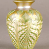 QUEZAL ART GLASS VASE, circa 1907