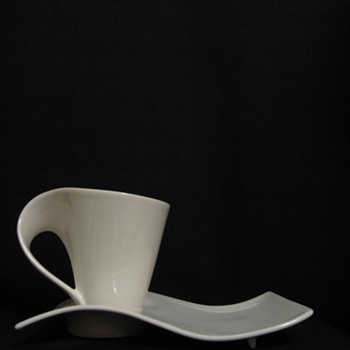 VILLEROY & BOCH  COFFEE CUP AND PLATE  - Art Pottery