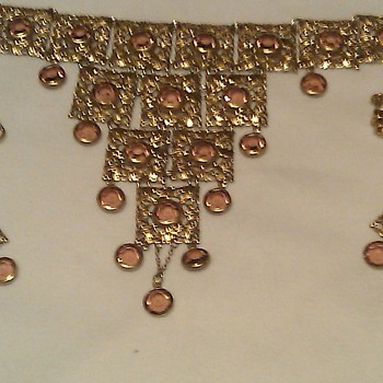 choker and earrings - Costume Jewelry