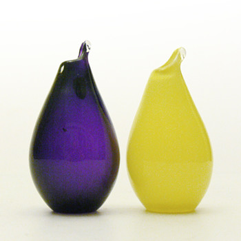 Two small vases, Ingeborg Lundin (Orrefors, before 1950) - Art Glass