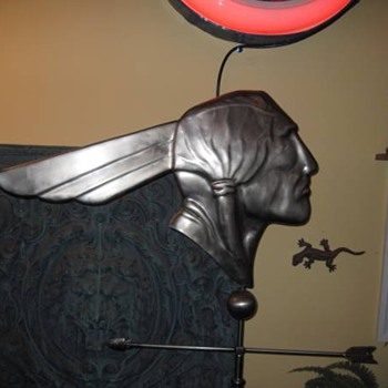 Hand Forged Future Antique Pontiac Weathervane - Petroliana