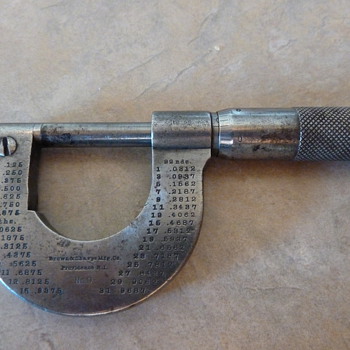 Brown & Sharpe Mfg. Co. No. 9 Micrometer Pat Mar 31 1896 - Tools and Hardware