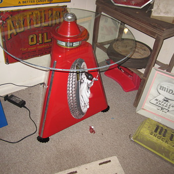 Vintage restored Micro wheel balancer - Advertising