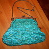 Vintage Hand Sewn Silk Evening Bag