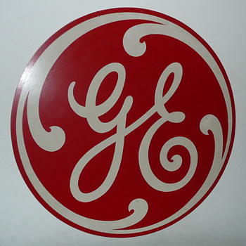 General Electric Masonite Round Sign