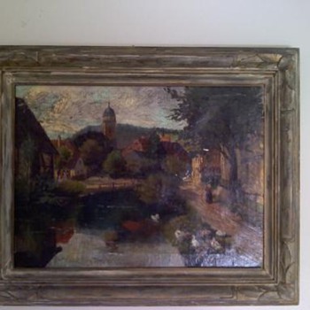 Oil Painting signed M. Wild Nurenburg