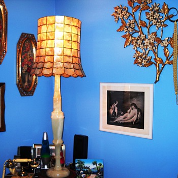 Onyx & Capize lamp