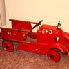 Dads  pedal  firetruck   Elgin Fire Dept. 