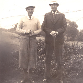 Portrait of 2 golfers - Photographs