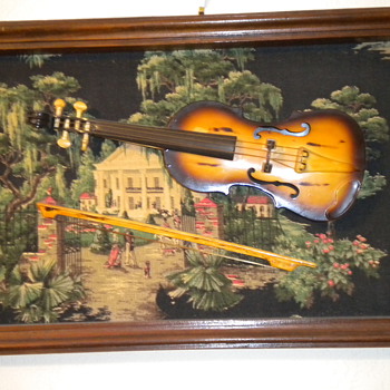 Viola in a frame - Folk Art