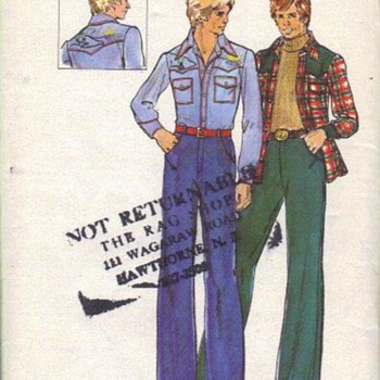 Those groovy men fashion patterns - Sewing