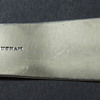 Comparison Coin Silver Serving Spoon vs. German Silver Serving Spoon (1800's different makers)