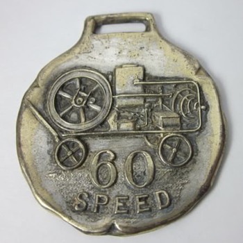 Rare Gilson 60 Speed Hit & Miss Gas Engine Watch Fob - Pocket Watches