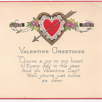 Valentines Postcard-Hearts & Lace - Postcards