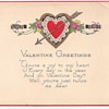 Valentines Postcard-Hearts & Lace
