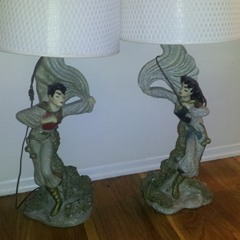 vintage dancer lamps - Lamps