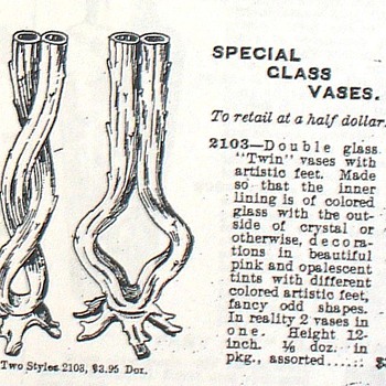 KRALIK THORNS: BUTLER BROTHERS 1900, 1927. - Art Glass