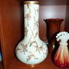 Giant Harrach uranium glass vase