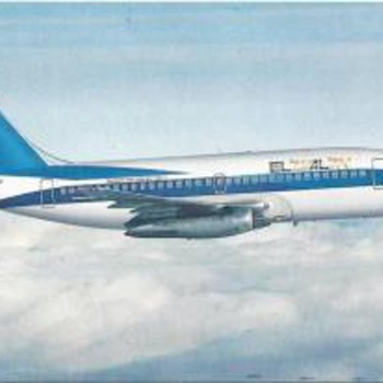 EL AL 737-200 Postcard 1984 - Advertising